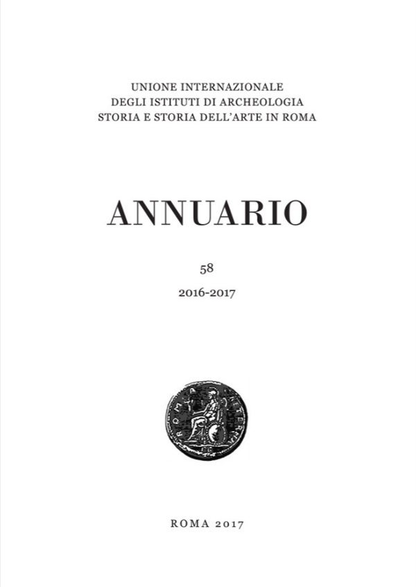 unione internazionale degli istituti di archeologia e storia roma annuario 58